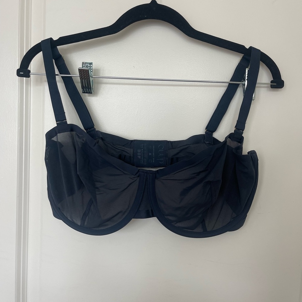 Cuup 38F Women's Navy Blue Underwire Bra